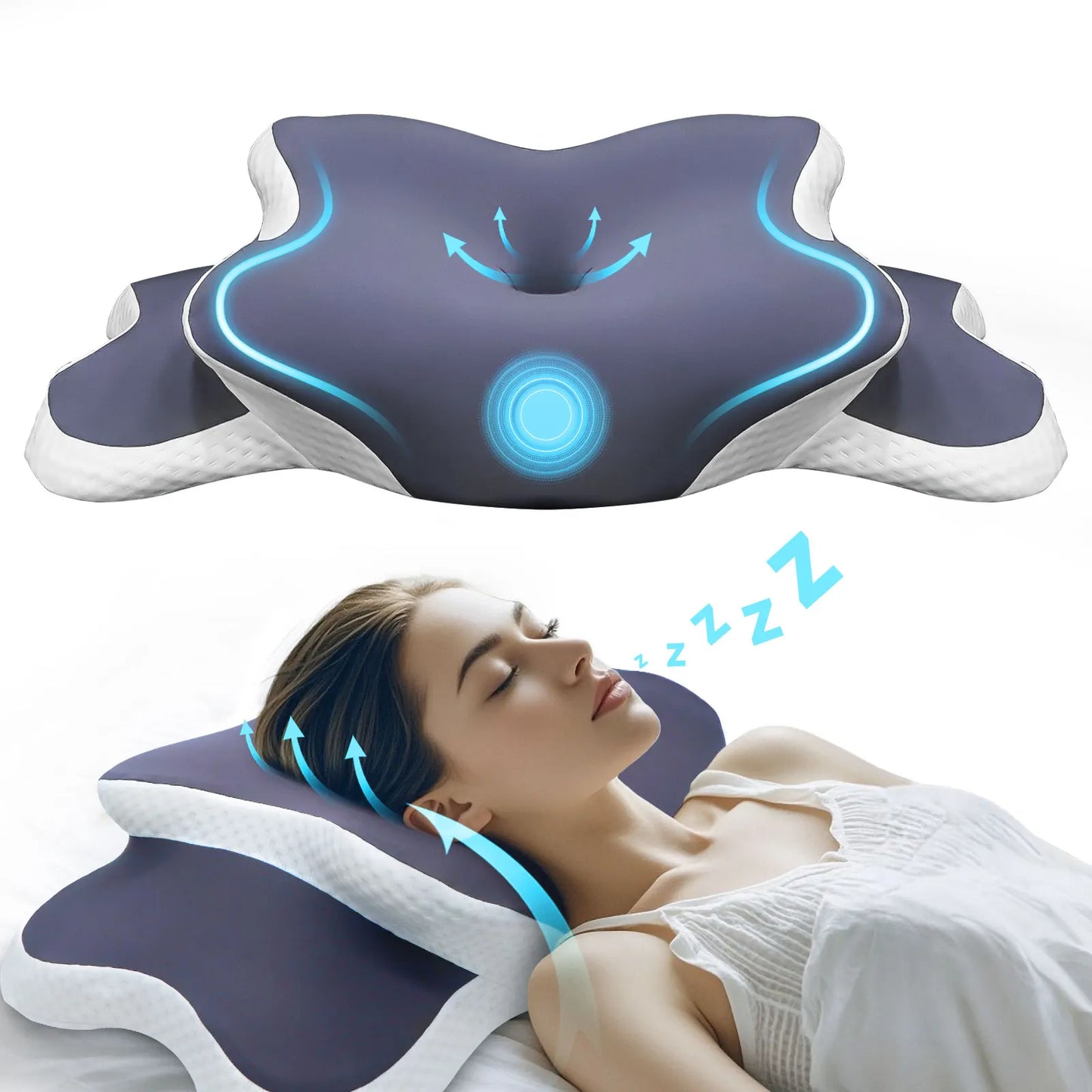 Memory Foam Pillow Cervical Pillow Neck Pain Relief